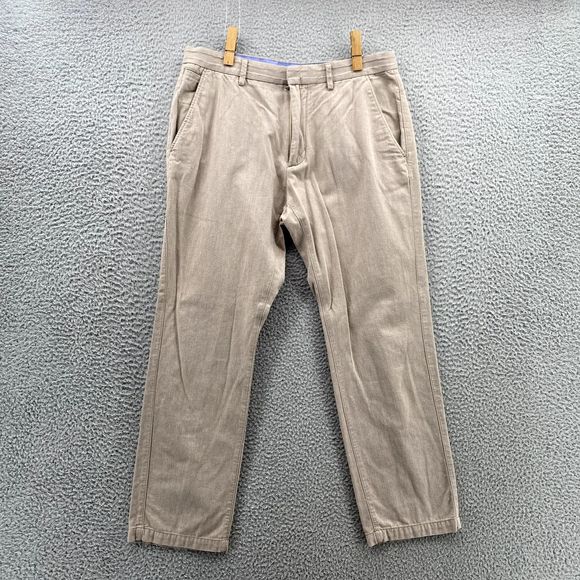 Banana Republic Pants Adult 32X30 Beige Kentfield Cotton Slacks Chino Preppy Men - Picture 1 of 13